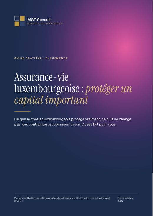 Couverture du guide Assurance-vie luxembourgeoise